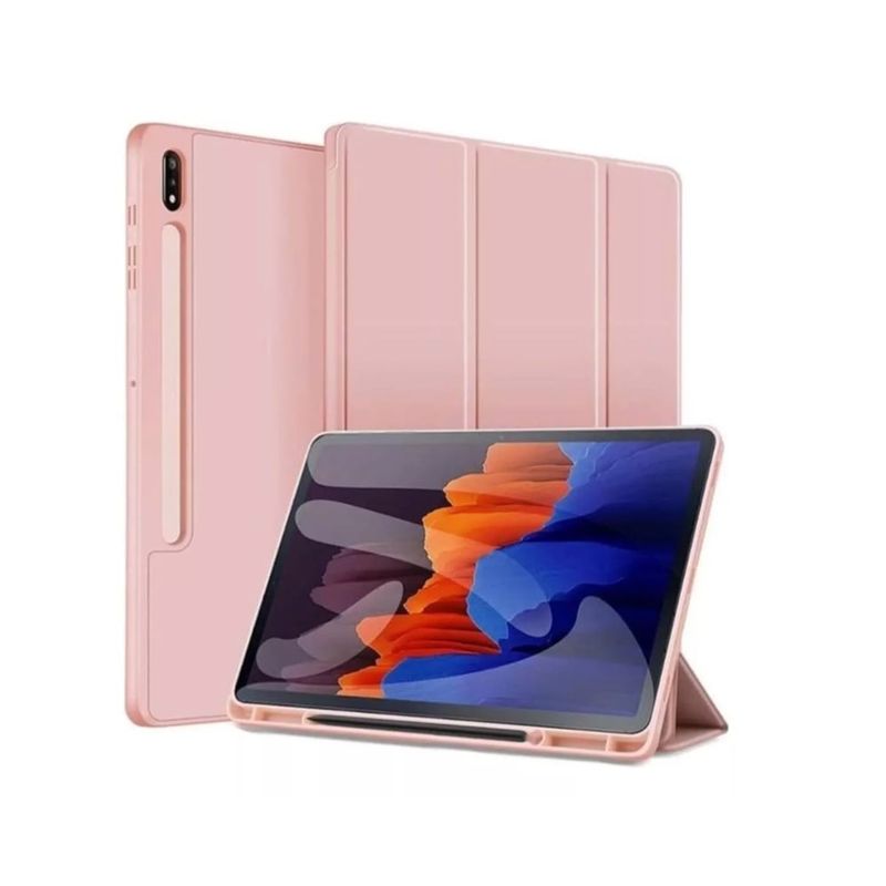 GENERICO - Carcasa Smart + Lámina Vidrio Para Galaxy Tab S9 Plus 12,4