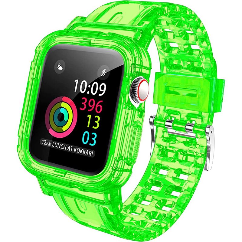 GENERICO - Correa Completa De Silicona Para Smartwatch Iwatch 384041mm- VERDE