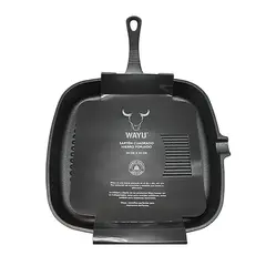 WAYU - Sarten Cuadrado Iron Cast 24cm Resiste Alta Temperaturas