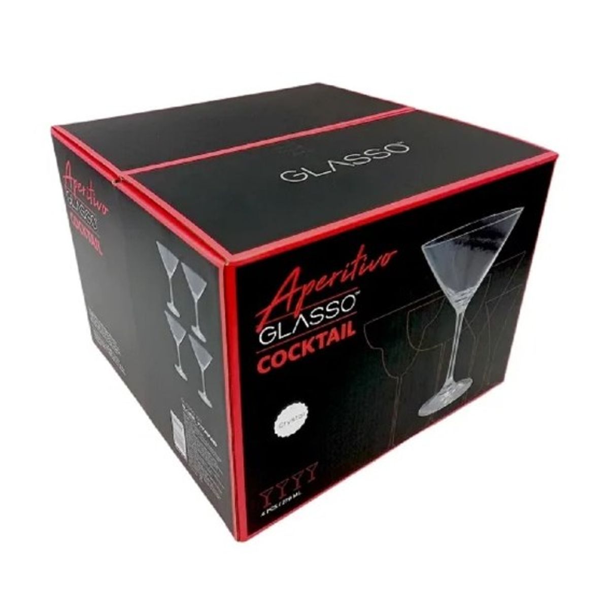 GENERICO - SET 4 COPAS MARTINI GLASSO