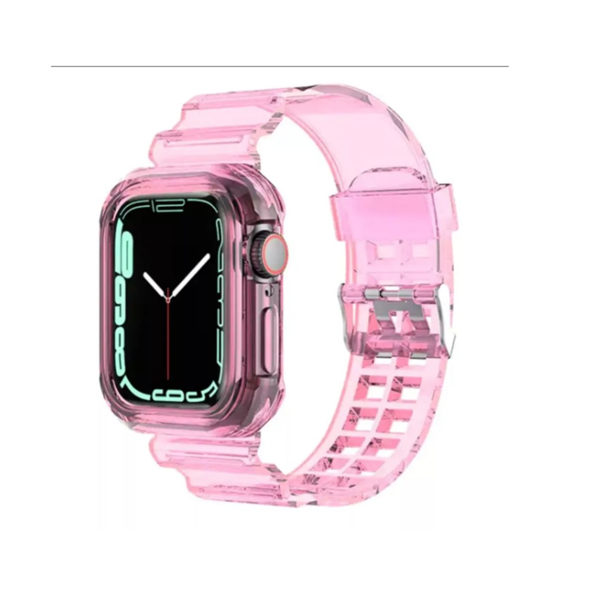 GENERICO - Correa Completa De Silicona Para Smartwatch Iwatch 384041mm-ROSA