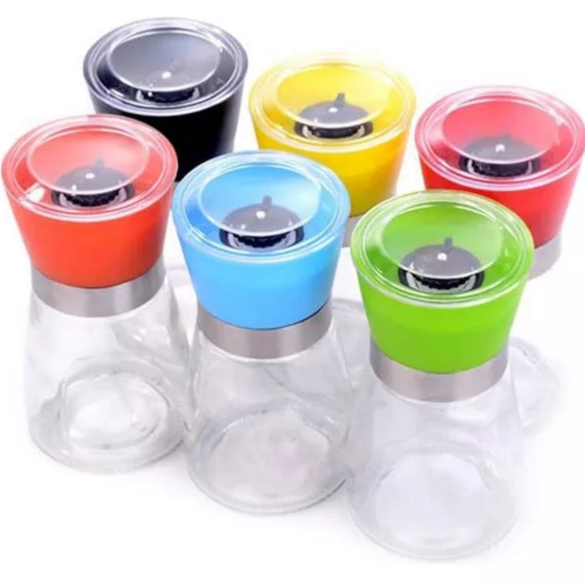 GENERICO - Pack 2 Saleros Molinillos Sal Pimientas Especias Condimentos