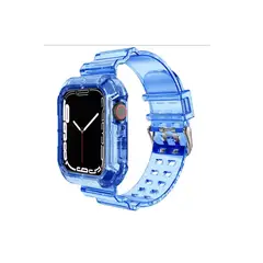 GENERICO - Correa Completa De Silicona Para Smartwatch Iwatch 384041mm-AZUL