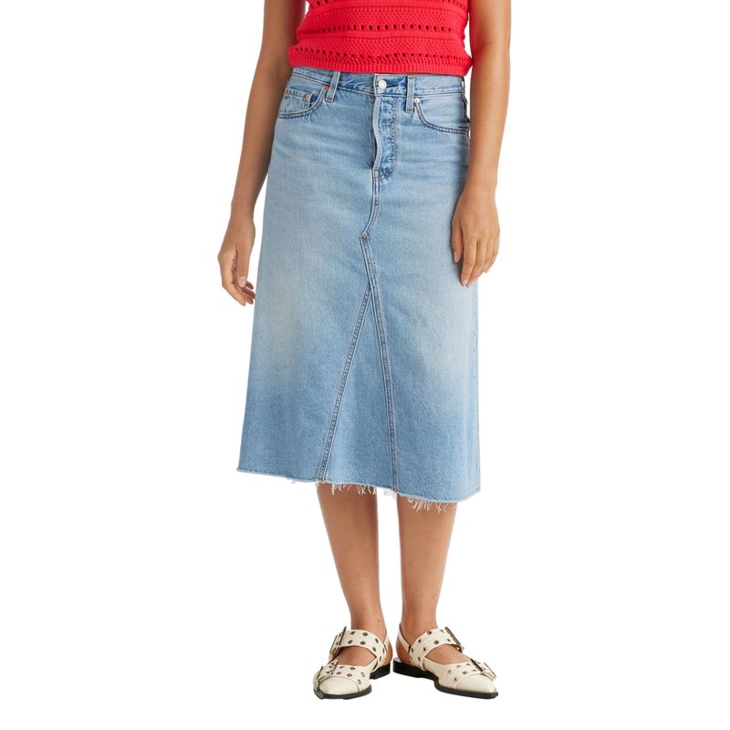 LEVIS - Falda Mujer High Rise Azul Levis