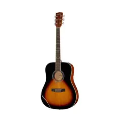 GENERICO - Guitarra Cheelldee Cutawey color negro con tonos café