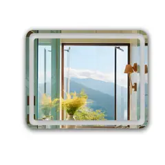 JOYTEK - Espejo Led 80x60cm con 2 botones Rectangular