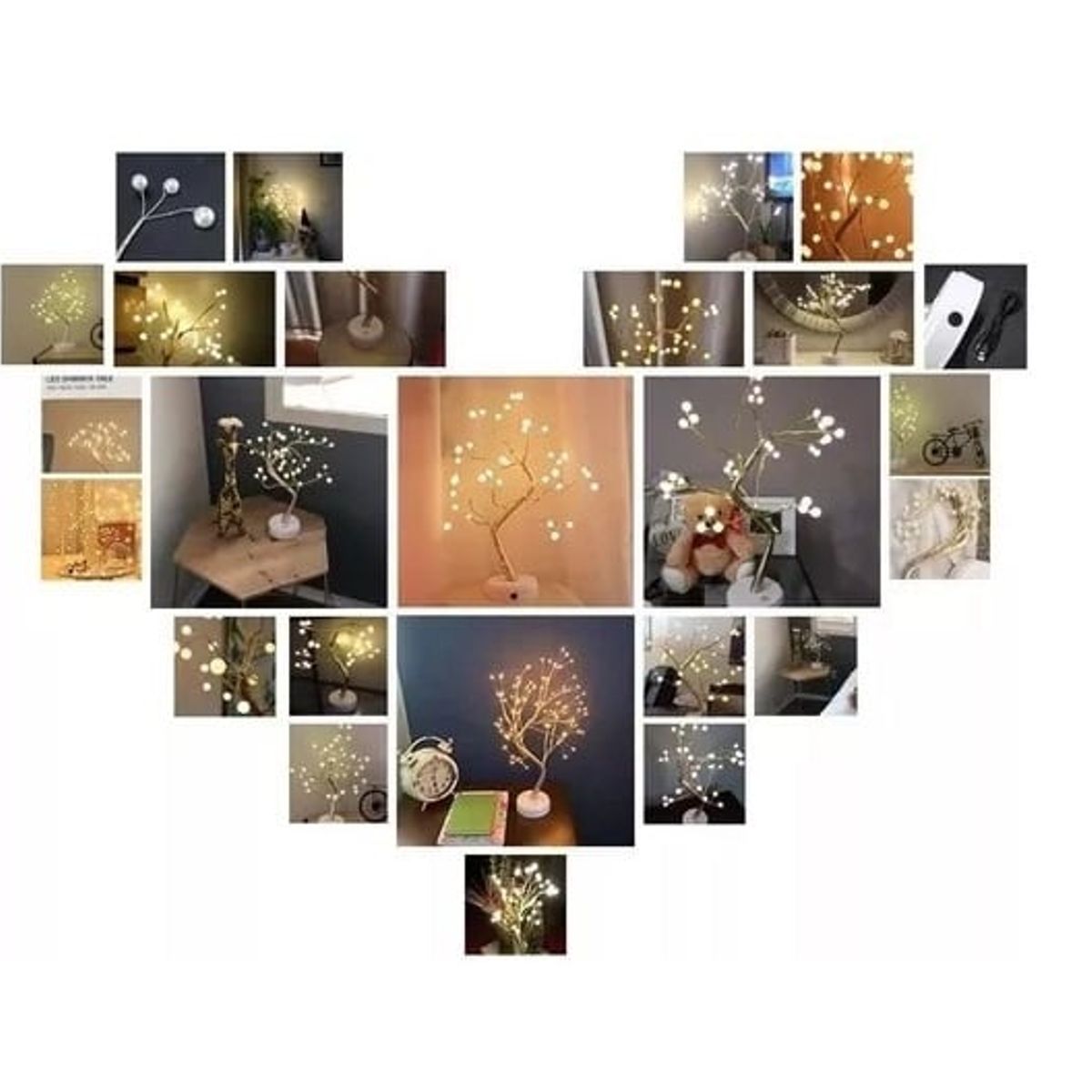 GENERICO - Lampara Led Tipo Bonsai Arbol Luces Decorativo Luz Hada
