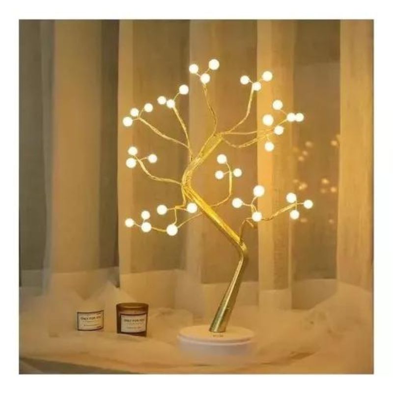 GENERICO - Lampara Led Tipo Bonsai Arbol Luces Decorativo Luz Hada