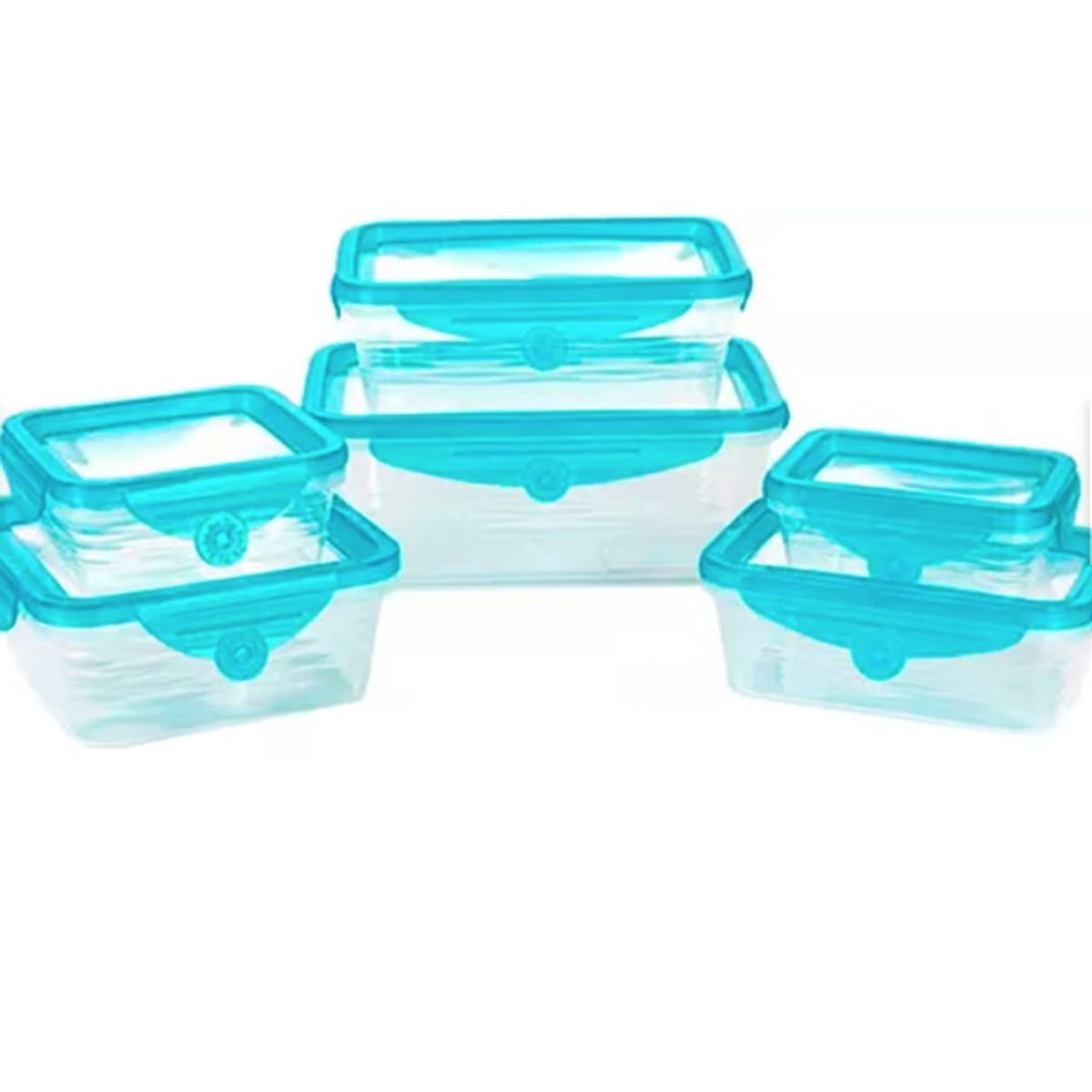 GENERICO - Set Por 6 Fuentes Fuente Con Tapa De Silicona