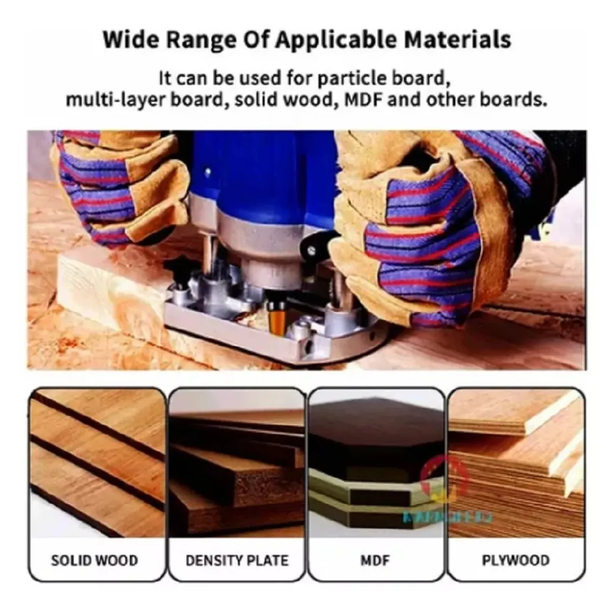 MUNDO MAGIA - Set De 4 Fresas Rectas Copiadoras De 1/4