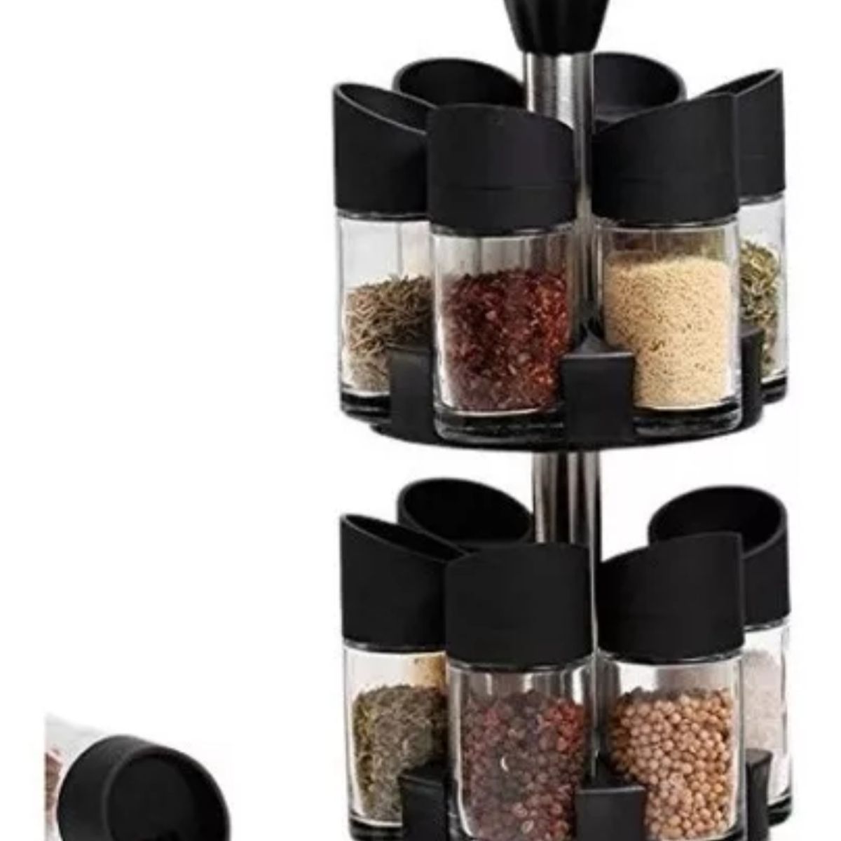 GENERICO - Set De 12 Especieros Condimento Base Giratorio 360 Cocina