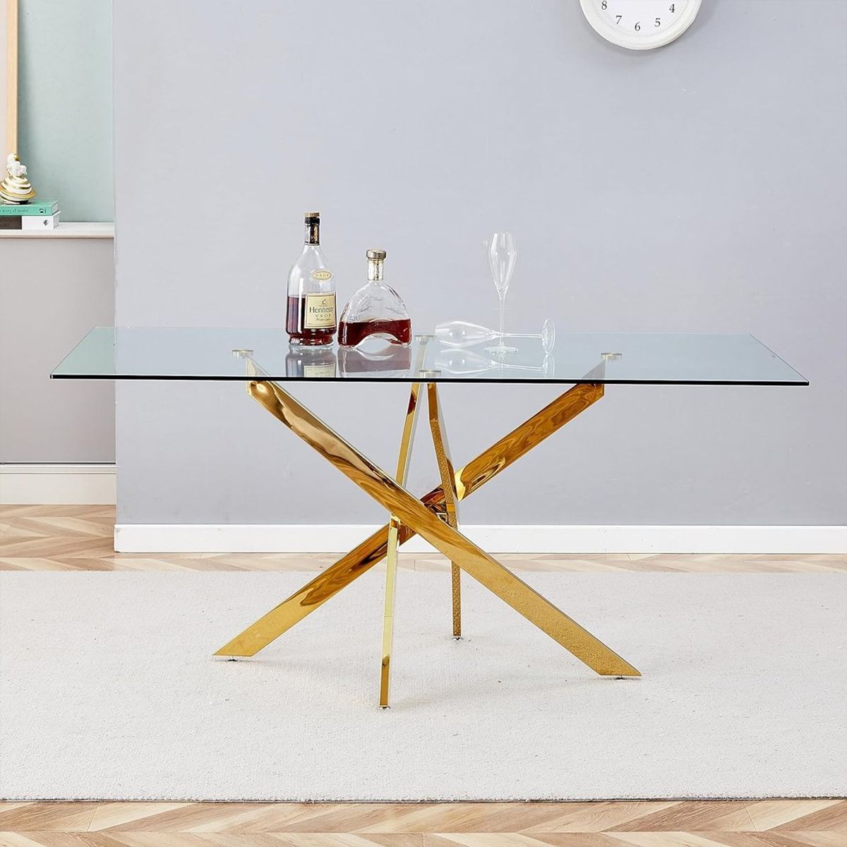 CORI CORI - Mesa Rectangular Gold 140x80cm