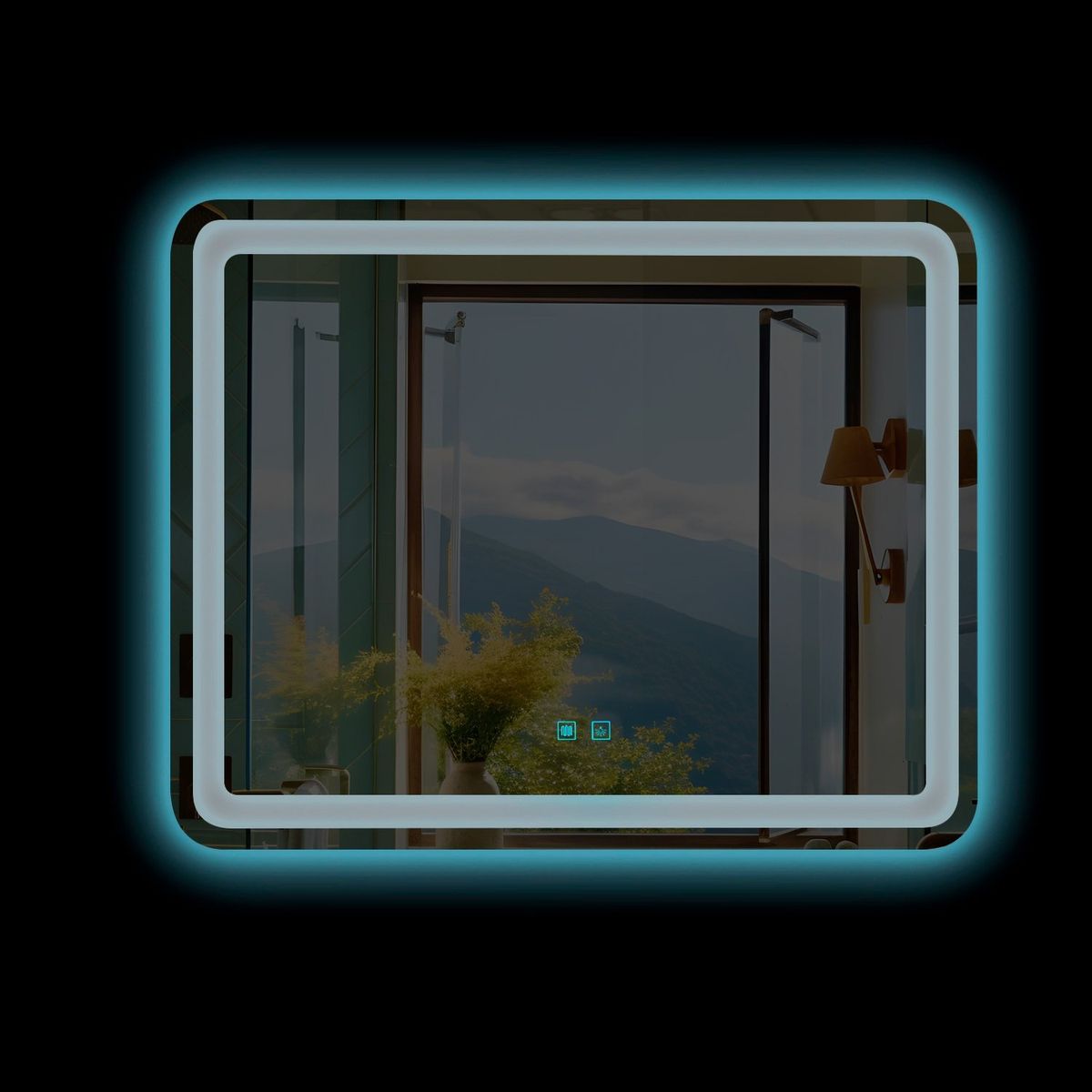 JOYTEK - Espejo Led Rectangular Touch con Antiempañante Joytek 80x60 cm