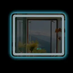 JOYTEK - Espejo Led 80x60cm con 2 botones Rectangular