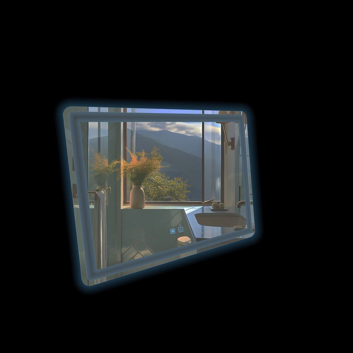 JOYTEK - Espejo Led Rectangular Touch con Antiempañante Joytek 80x60 cm