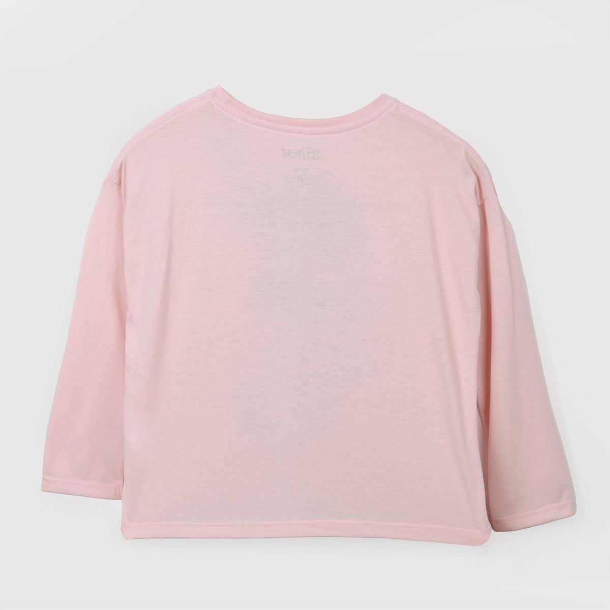 DISNEY - Polera Manga Larga Niña Lilo y Stitch Rosado Disney