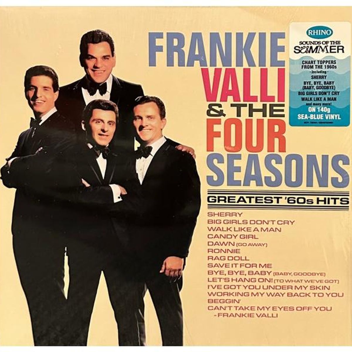 HITWAY MUSIC - FRANKIE VALLI & 4 SEASONS-GREATEST 60'S HITS (BLUE)-VINILO