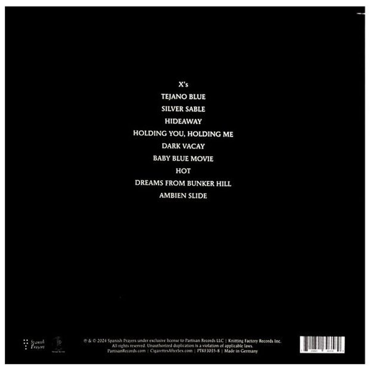 HITWAY MUSIC - CIGARETTES AFTER SEX - Xs - VINILO HITWAY MUSIC