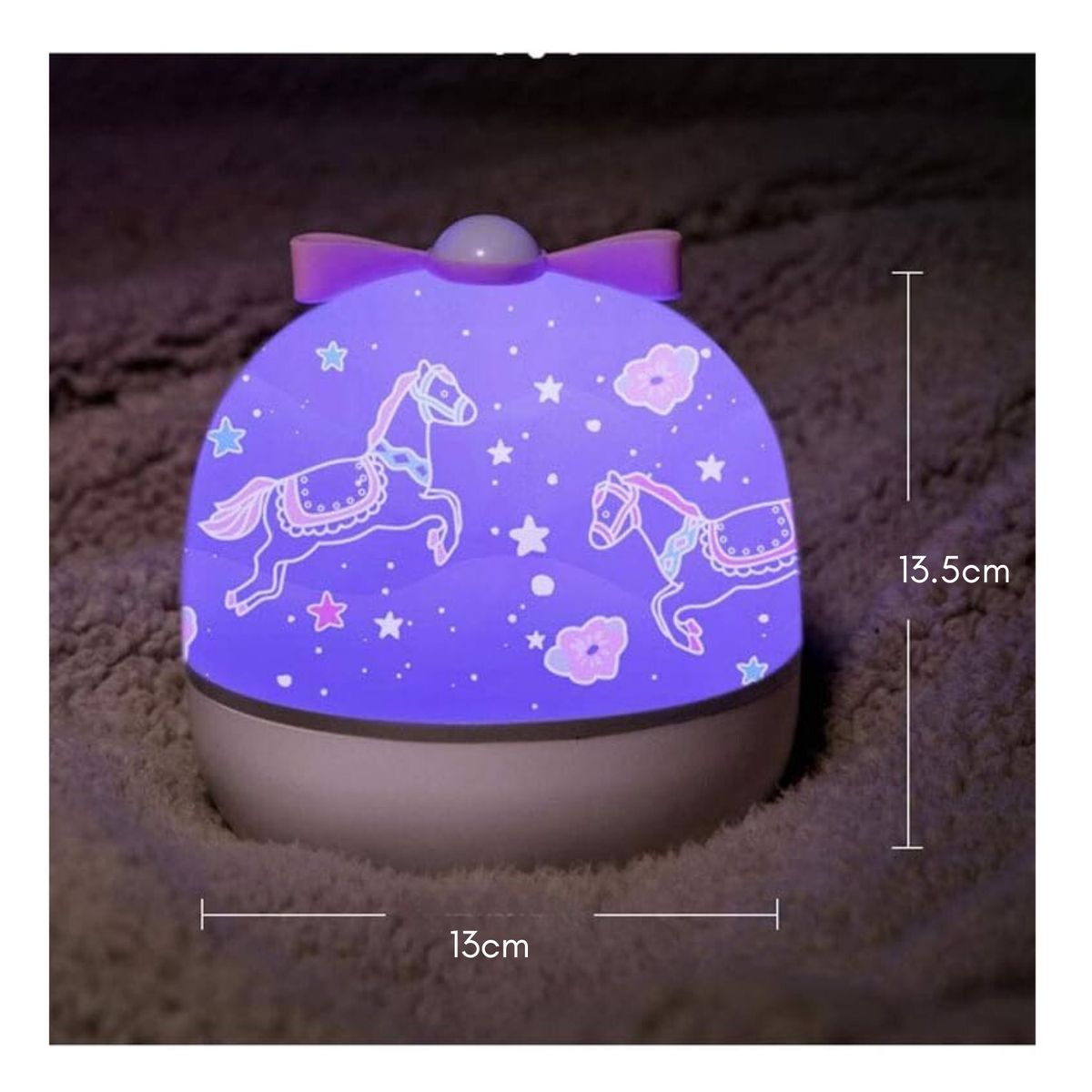 GENERICO - Lámpara Proyector Velador De 6 Motivos Recargable Giratorio