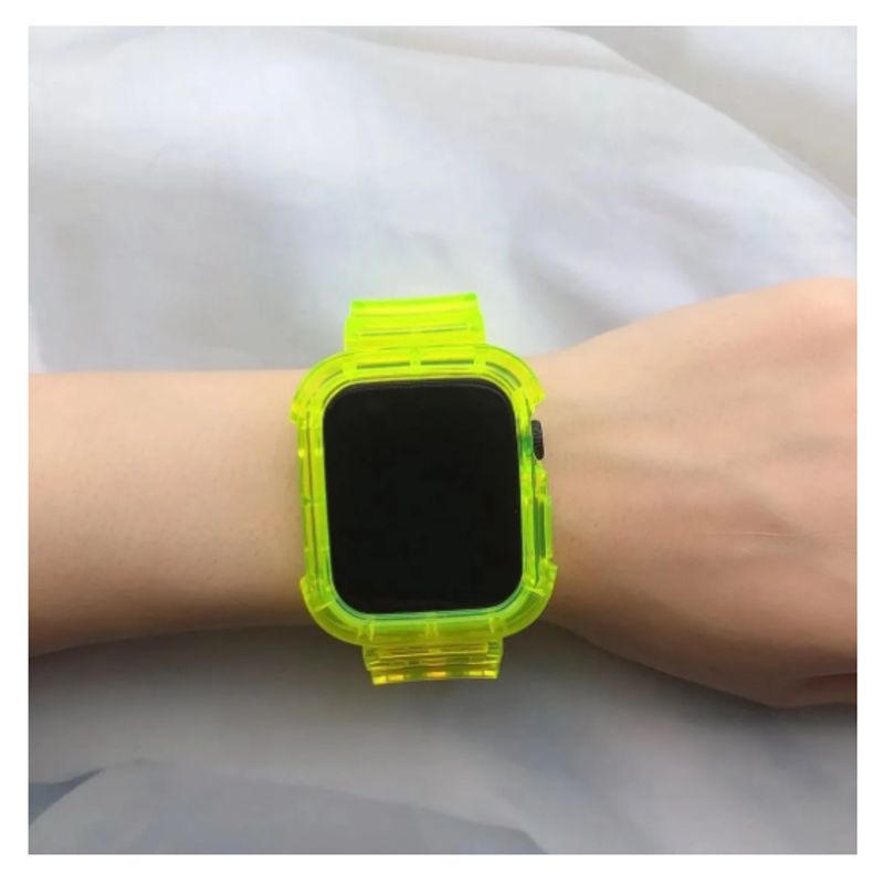 GENERICO - Correa Completa Transparente De Silicona Para Apple Iwatch-424445