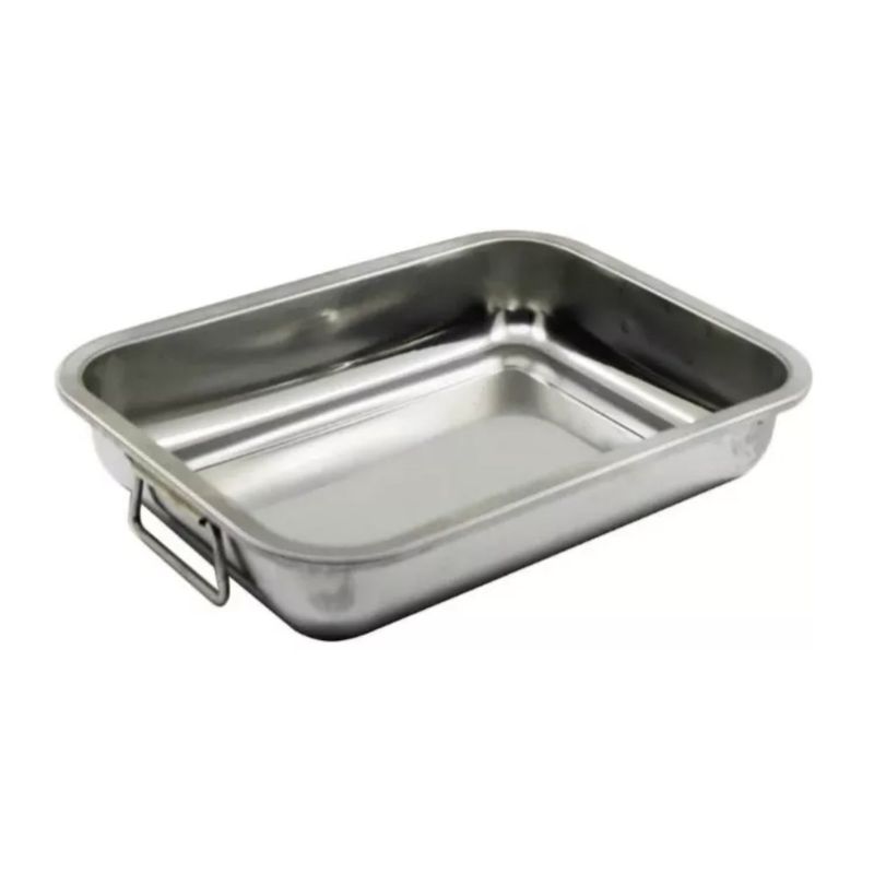 GENERICO - Bandeja Asadera Budinera Acero Inoxidable Profunda 60x40