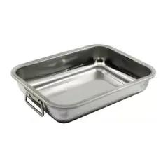 GENERICO - Bandeja Asadera Budinera Acero Inoxidable Profunda 60x40