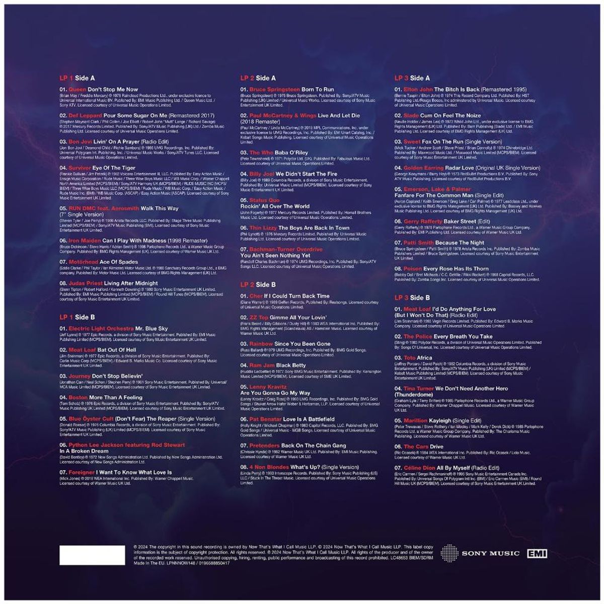 HITWAY MUSIC - NOW ROCK ANTHEMS-VARIOUS ARTIST3LPPURPLE VINYL-VINILO