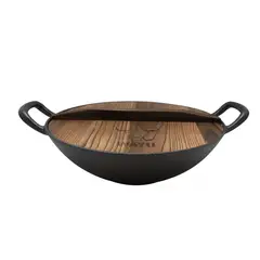 GENERICO - Wok Hierro Fundido Disco Wayu Iron Cast Asado Parrilla