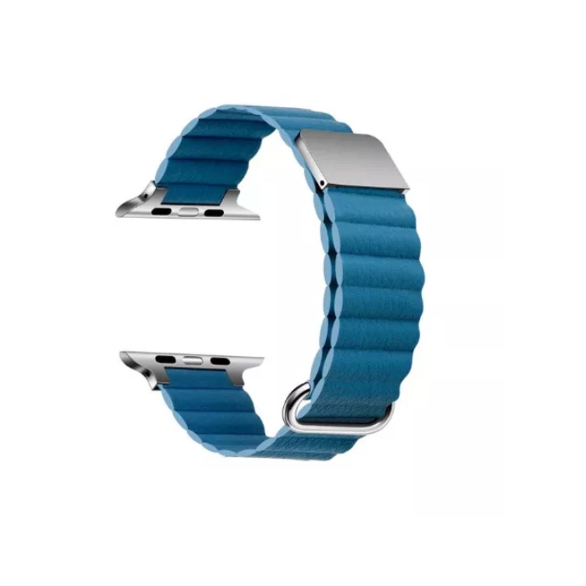 GENERICO - Correa De Cuero Magnética Para Apple Iwatch 8 7 Se 6 5-424445-AZUL