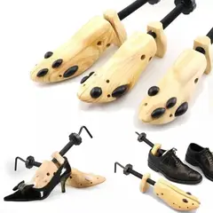MUNDO MAGIA - Madera Hormas Zapato Ajustable Camilla S M L