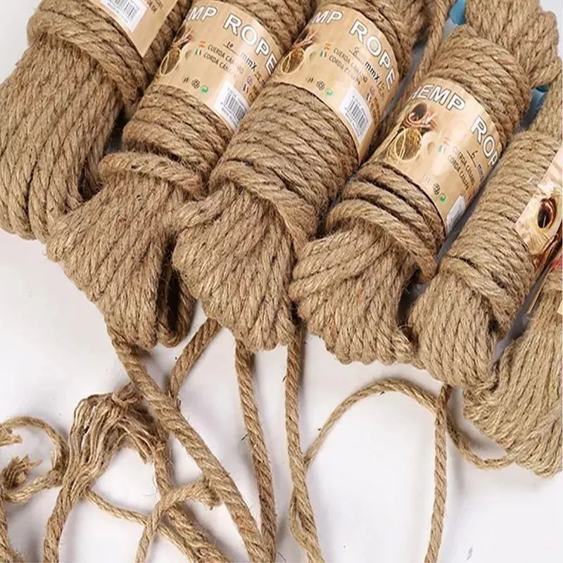 GENERICO - Cuerda Cáñamo Largo 15mts X Grosor 6mm Manualidades