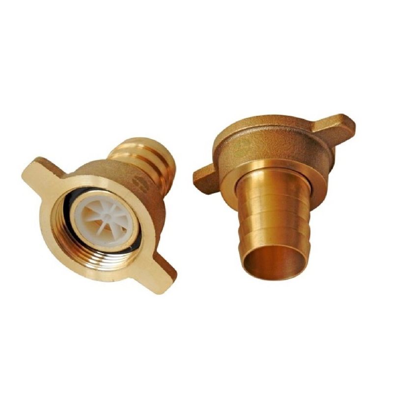 TAUMM - Union Conector Llave Manguera De Bronce 34 Para Llave 34