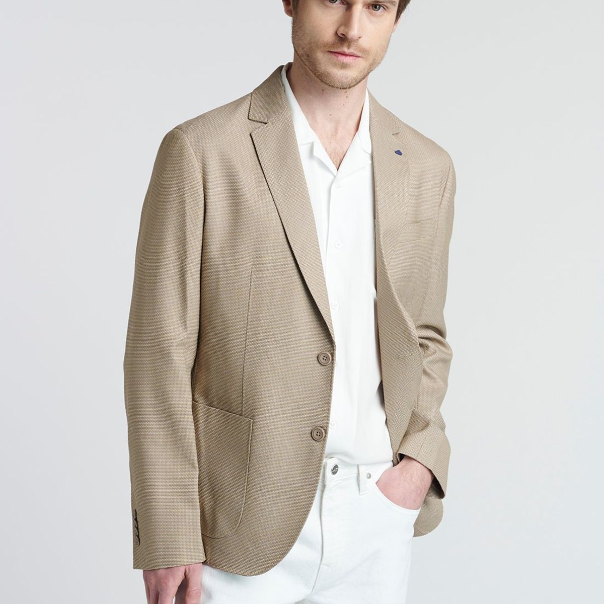 NEW MAN - Blazer Catania Beige New Man