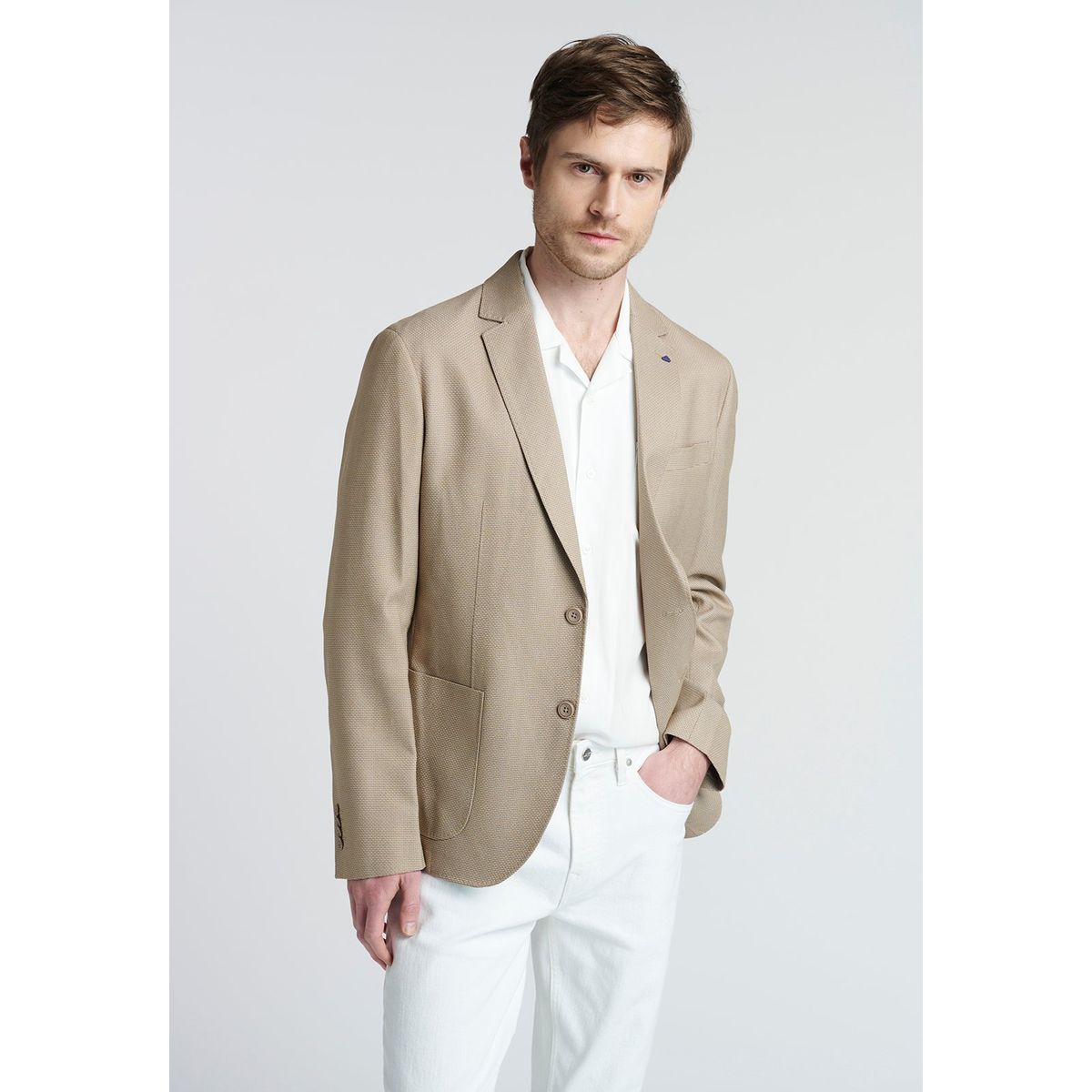 NEW MAN - Blazer Catania Beige New Man
