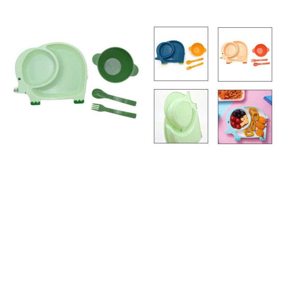 GENERICO - Plato Con Cubiertos tenedor Y Cuchara