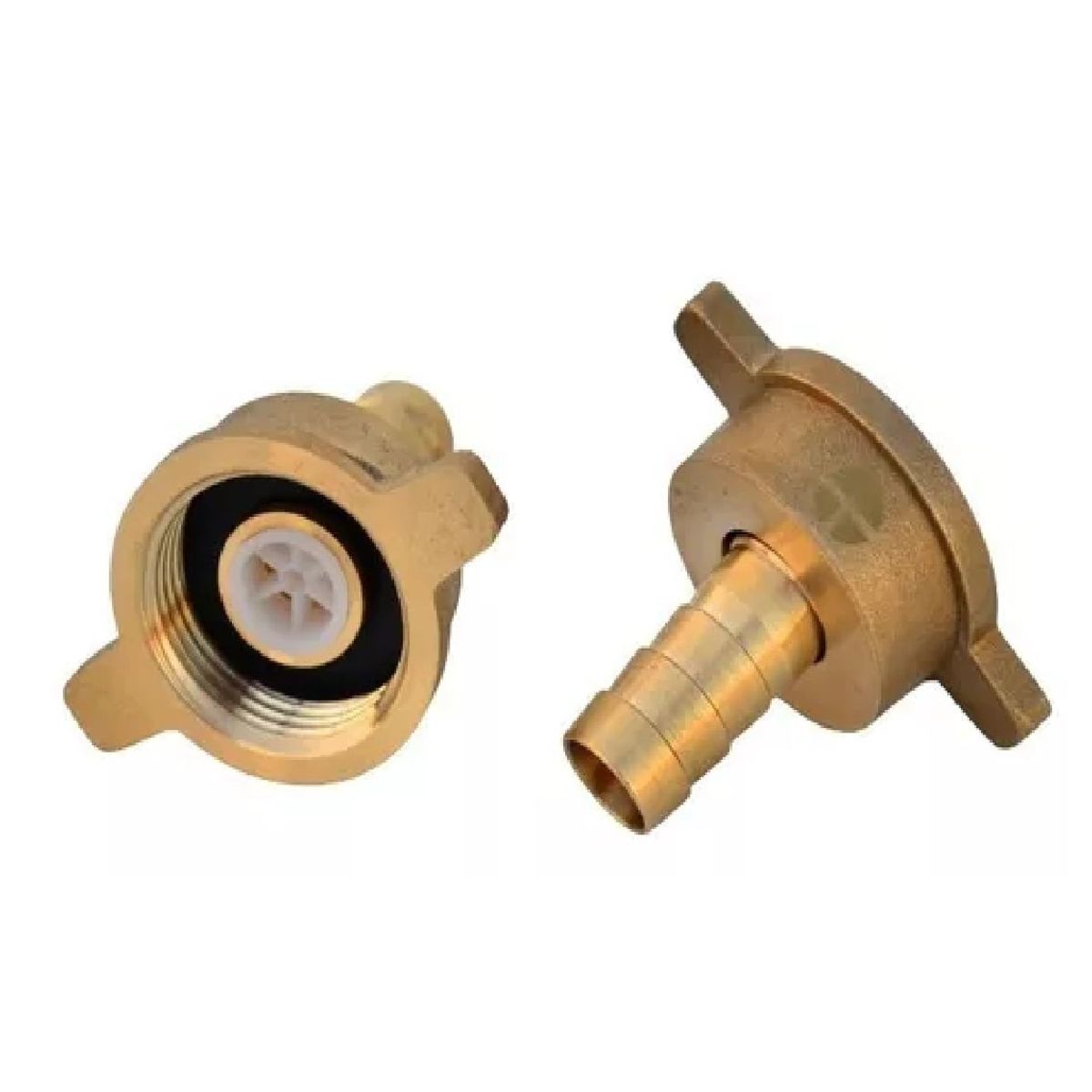 TAUMM - Union Conector Llave Manguera De Bronce  1/2 Para Llave 34