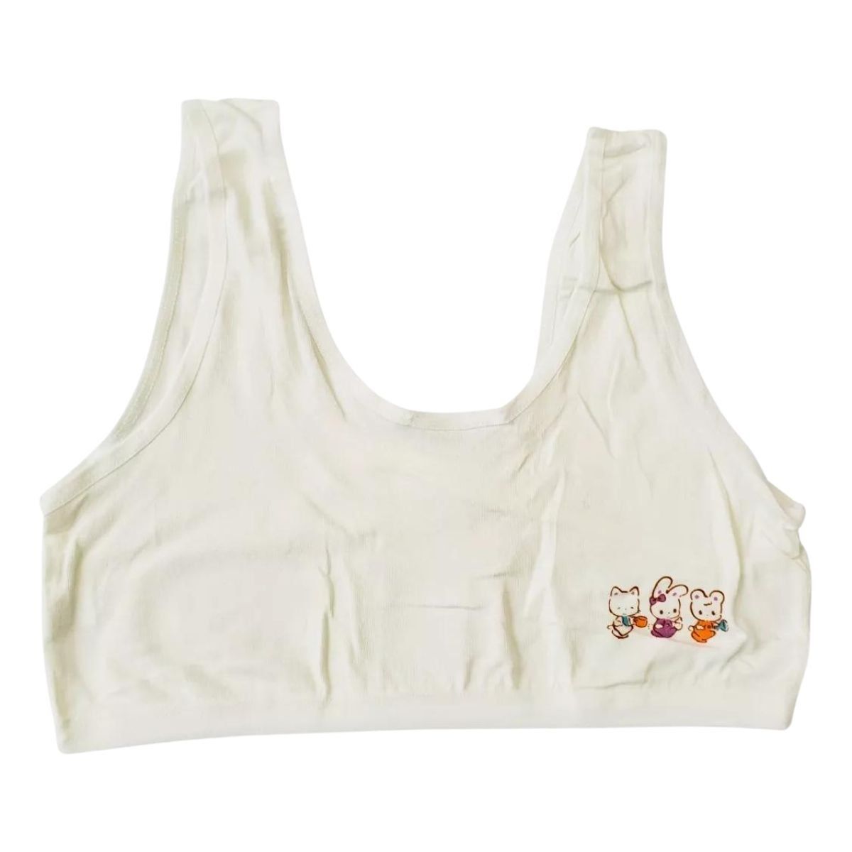 LIKE SHOP - Pack 2 Sosten Juvenil Niñas Lolas Algodón Suave GATITO 478