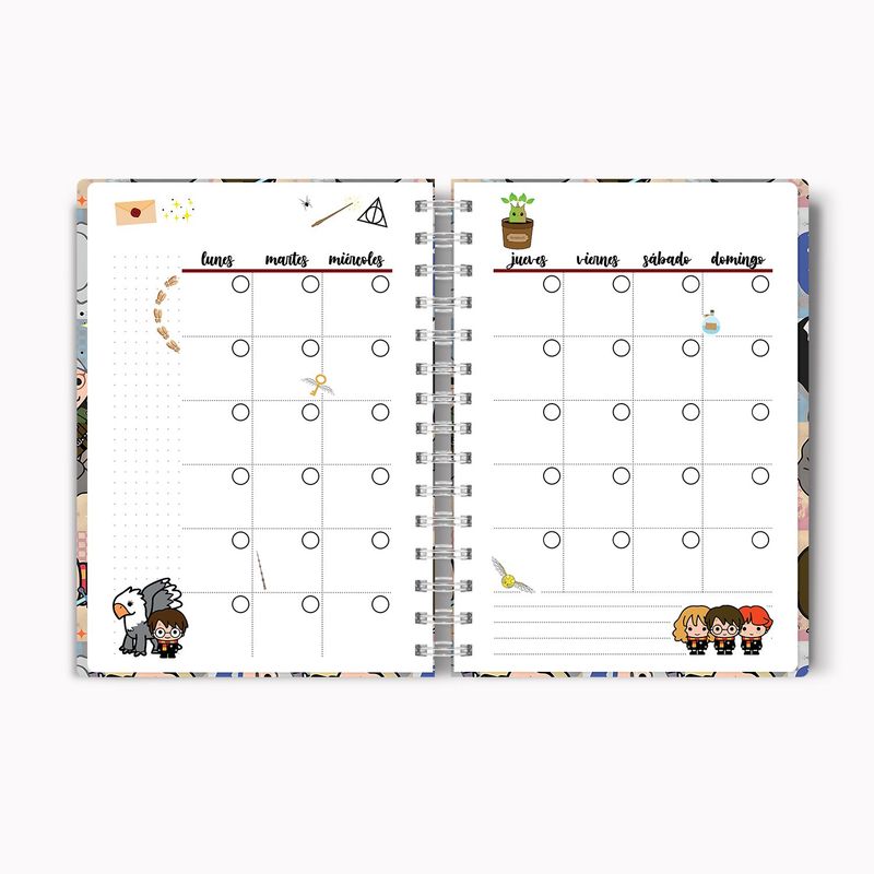 FIESTAS EN PAPEL - Agenda Harry Potter Sin Fecha