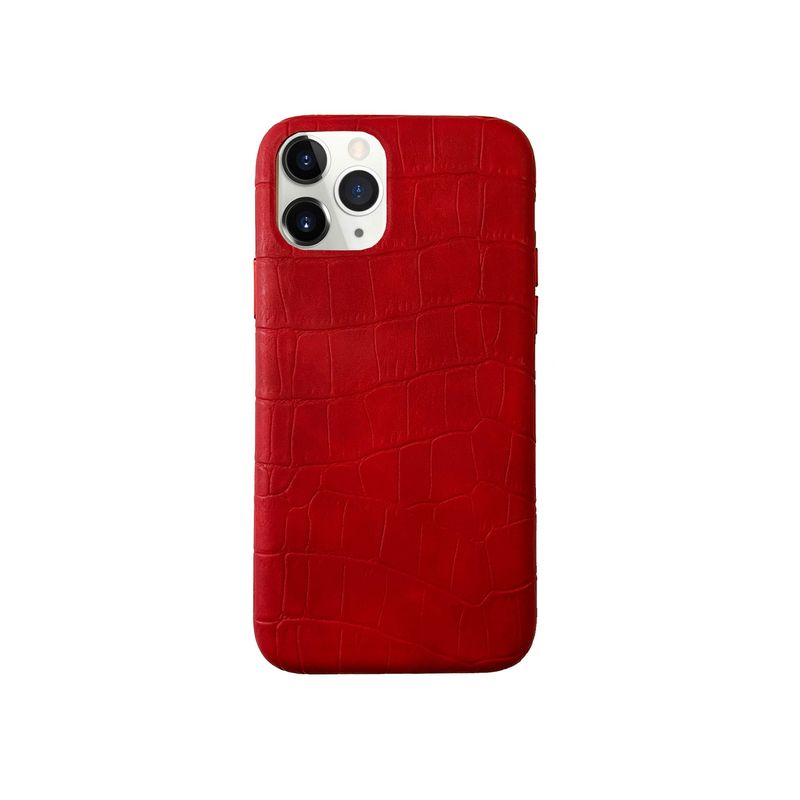 CELLBOX - Carcasa de Cuero para iPhone 11 Pro - Rojo
