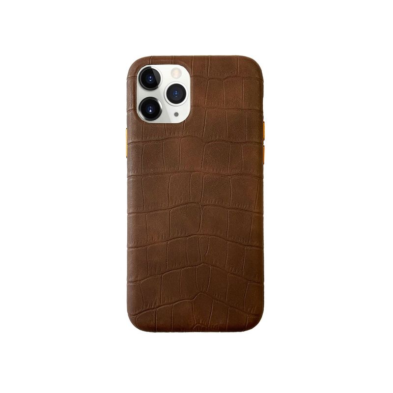 CELLBOX - Carcasa de Cuero para iPhone 11 Pro - Marrón