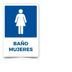 GENERICO - Señalética Baño Mujeres 30x20cm