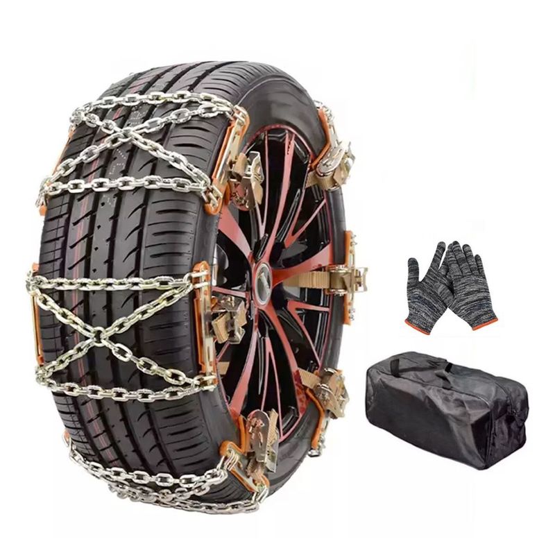GENERICO - Cadenas Para Nieve Auto Camioneta Set X6 165-275mm