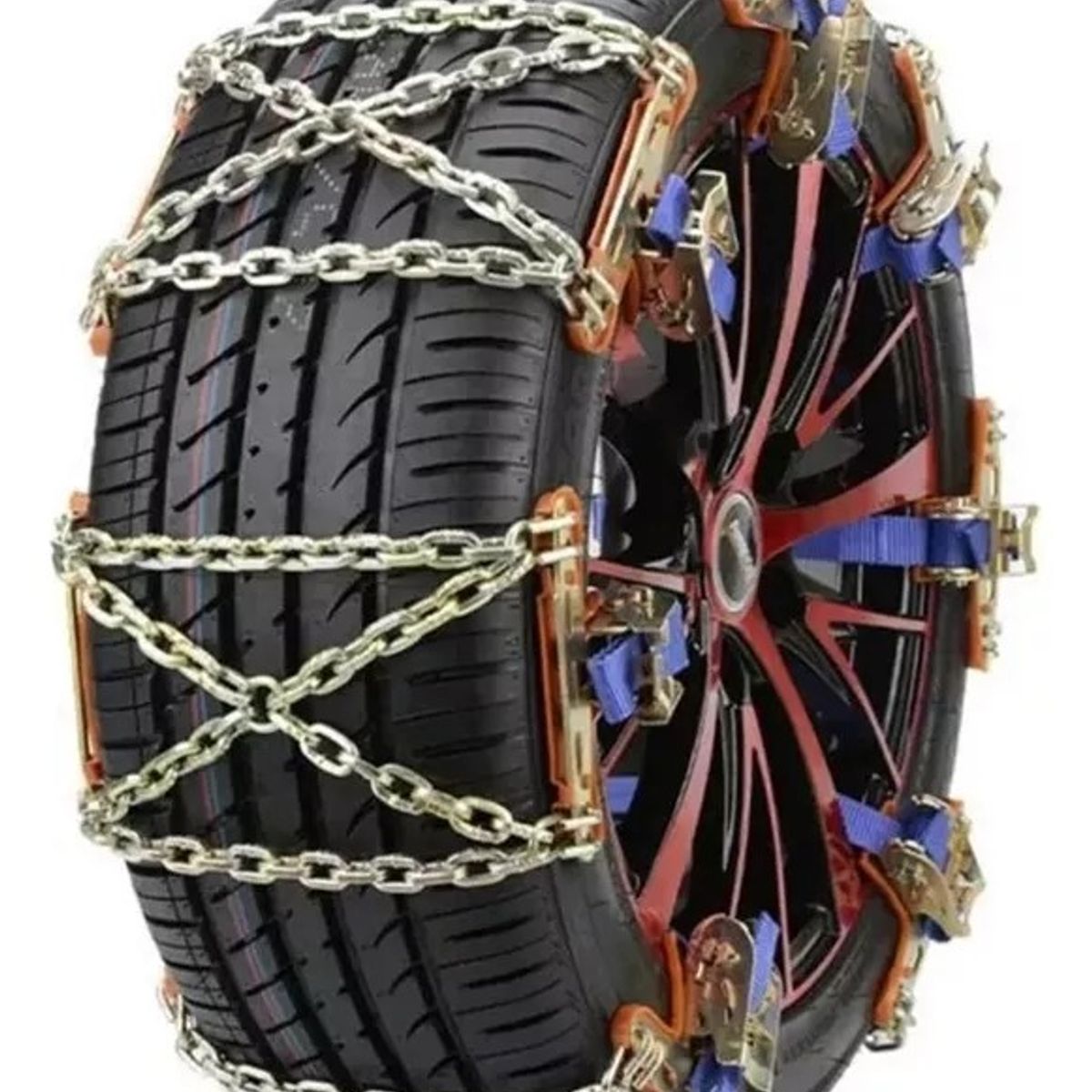 GENERICO - Cadenas Para Nieve Auto Camioneta Set X6 165-275mm