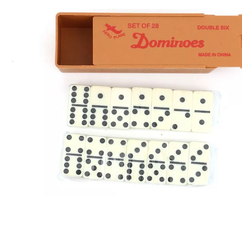GENERICO - Negro Domino 28 Set En Caja De Plastico (double Six)