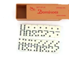 GENERICO - Negro Domino 28 Set En Caja De Plastico (double Six)