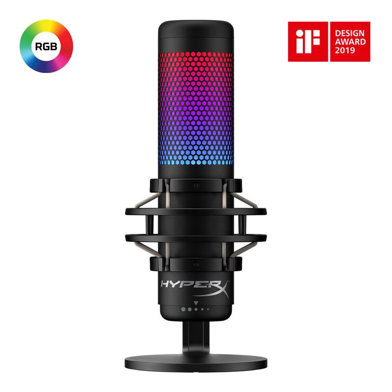 HYPERX - Micrófono Condensador Hyperx Quadcast S Rgb