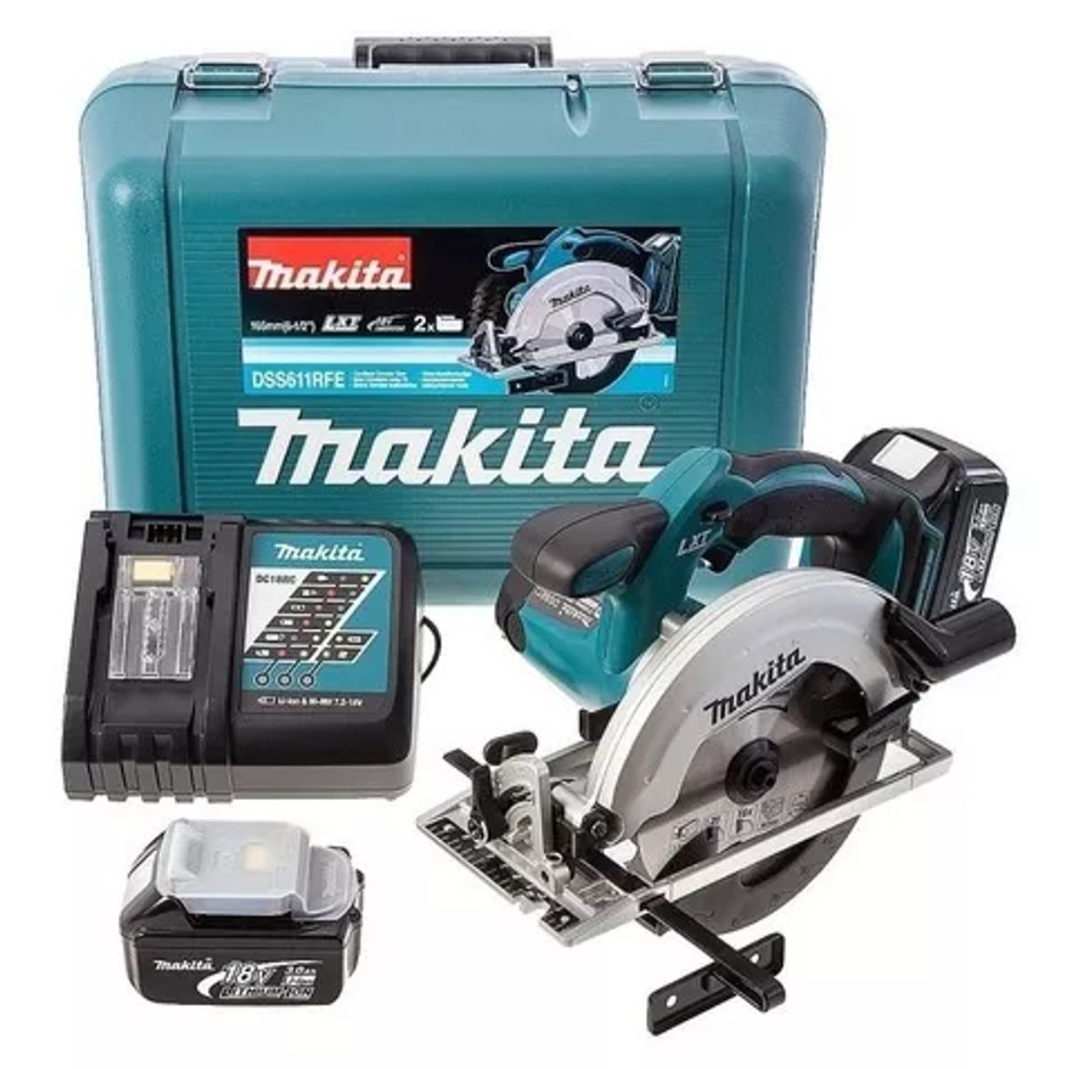 MAKITA - Sierra circular inalámbrica 165mm 18V DSS611 RFE - Makita