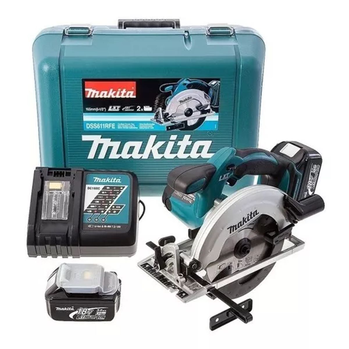 MAKITA - Sierra circular inalámbrica 165mm 18V DSS611 RFE - Makita