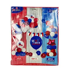 GENERICO - Set Decorativo Arco Globos 71 Celebracion Fiesta Patrias