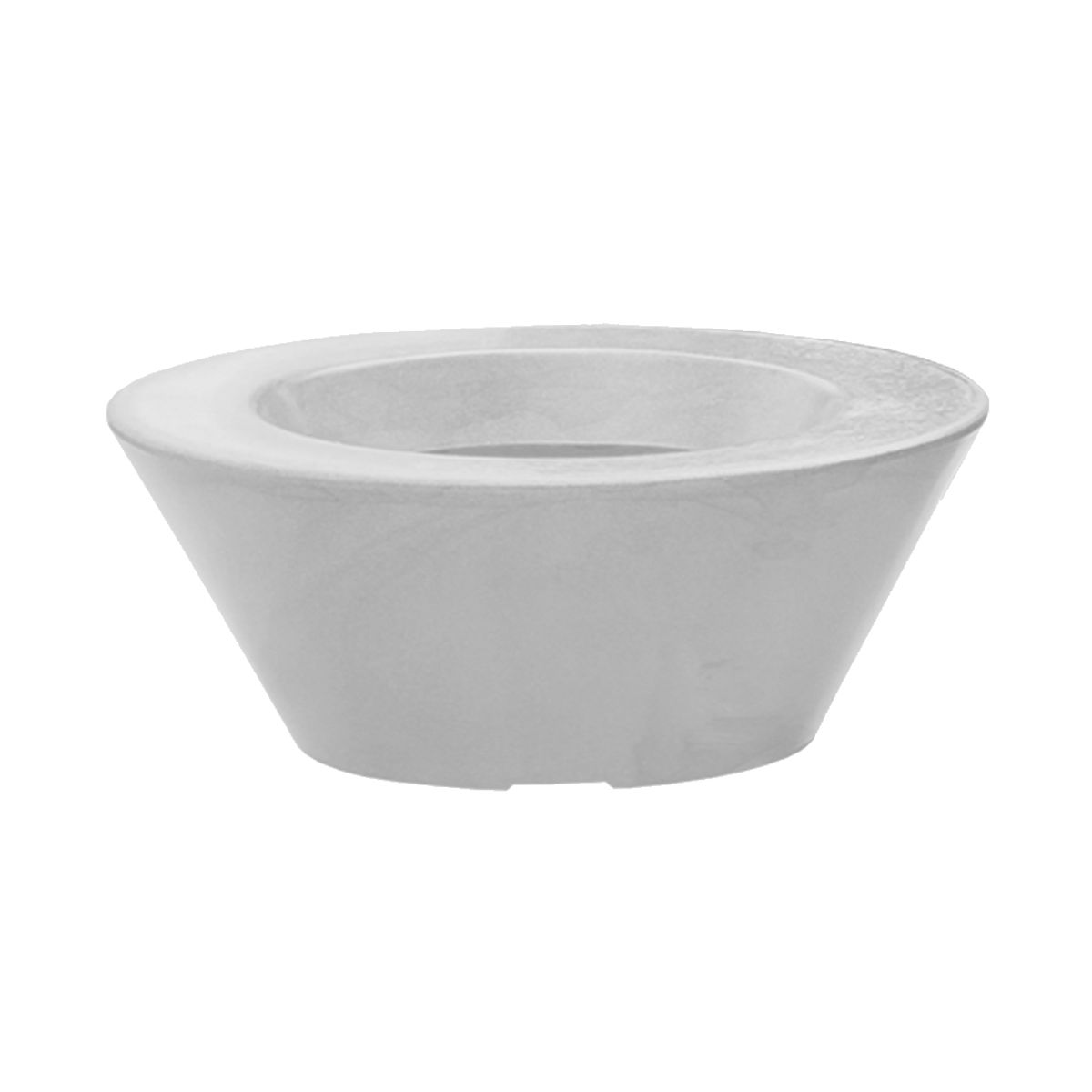 VERDY - Maceta Joinville Cóncavo Blanco 24x12cm Efecto Marmoleado